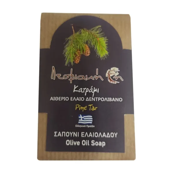 Παραδοσιακό Σαπούνι Ελαιόλαδου με Κατράμι (100gr)