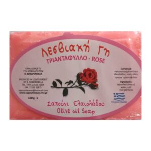 Παραδοσιακό Σαπούνι Ελαιόλαδου με Άρωμα Τριαντάφυλλο (100gr)